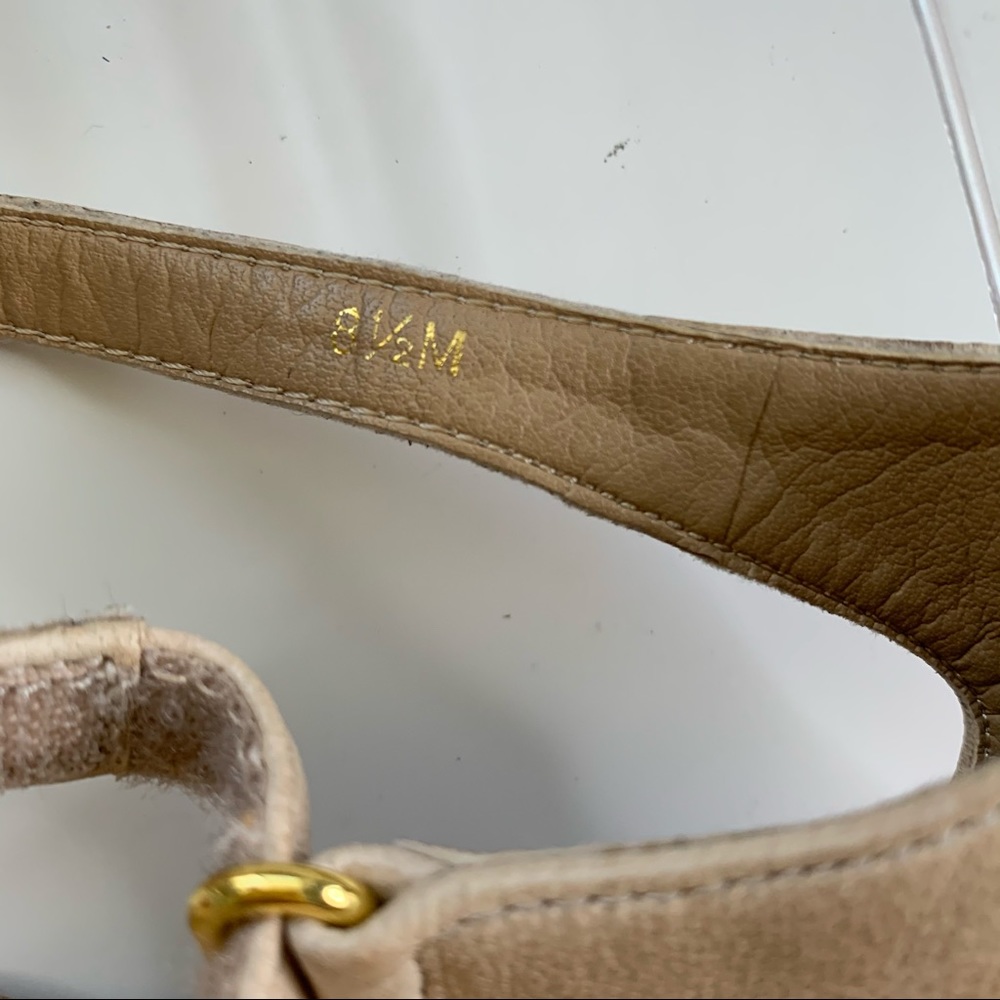 Vaneli Beige Slingback Pumps Buckle Strap 8.5M - Picture 8 of 12